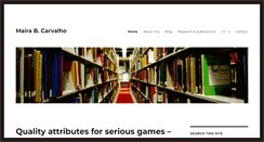 Desktop Screenshot of mairacarvalho.com